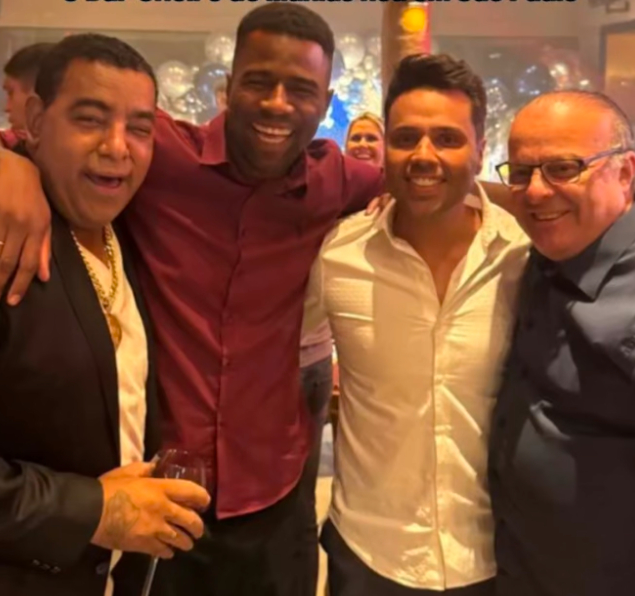 Com Natal debaixo d’água, Paulinho festejava aniversário do cantor do Raça Negra